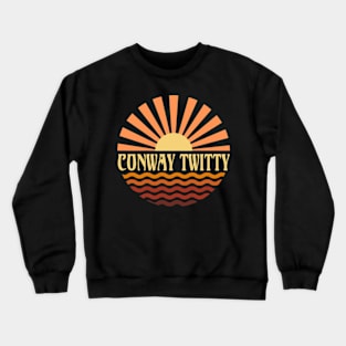 Graphic Circles Conway Name Lovely Styles Vintage 70s 80s 90s Crewneck Sweatshirt